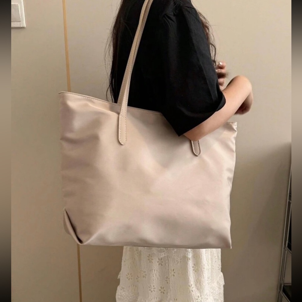 NWOT Elegant Apricot Large Tote Bag